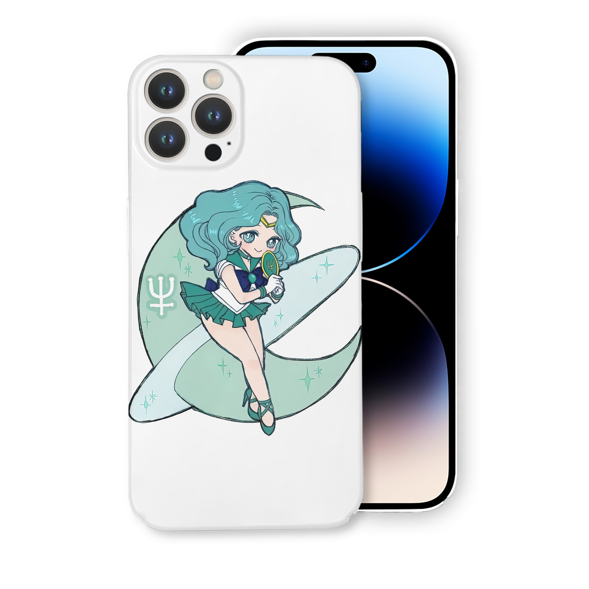 （画像用） 美少女戦士セーラームーン 海王 みちる（かいおう みちる） Sailor Moon Kaiou Michiru 【iPhone 14シリーズ対応】ハードケース